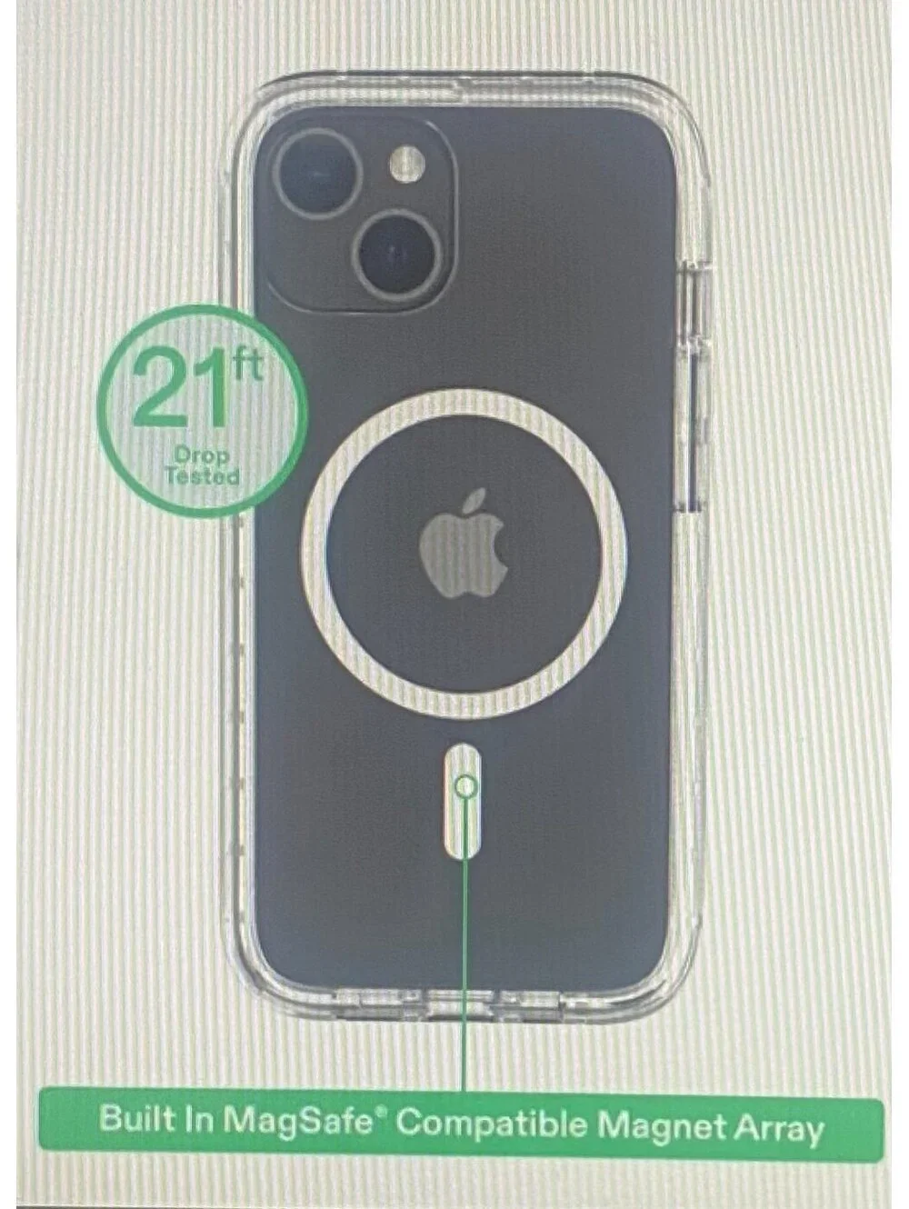 Onn Rugged Case for iPhone 16e/15/14/13 Clear